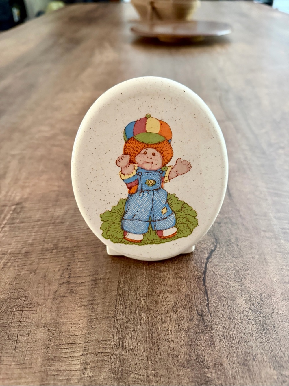 Vintage Cabbage Patch Kids Ceramic Pocket Holder 1980s